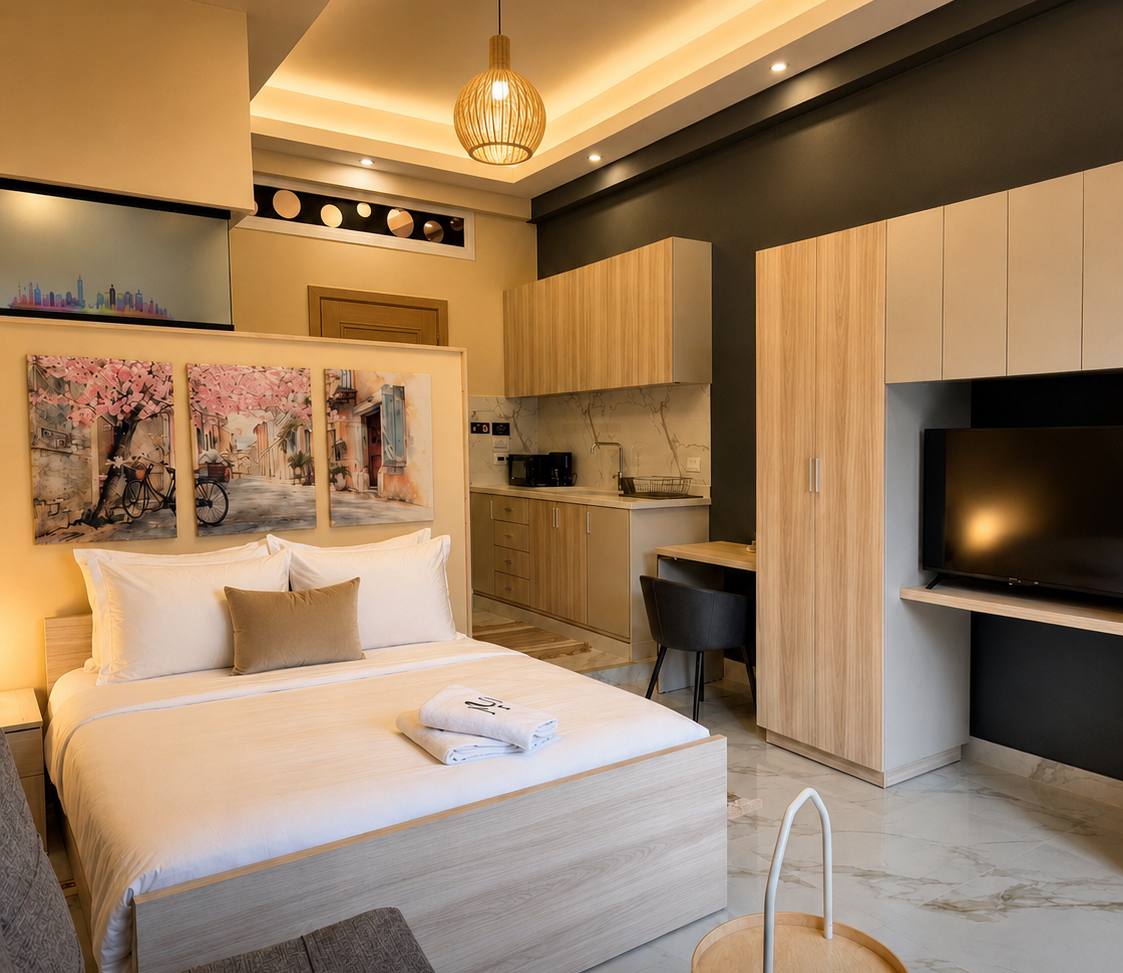 The Vibes &mdash; warm open-plan studio