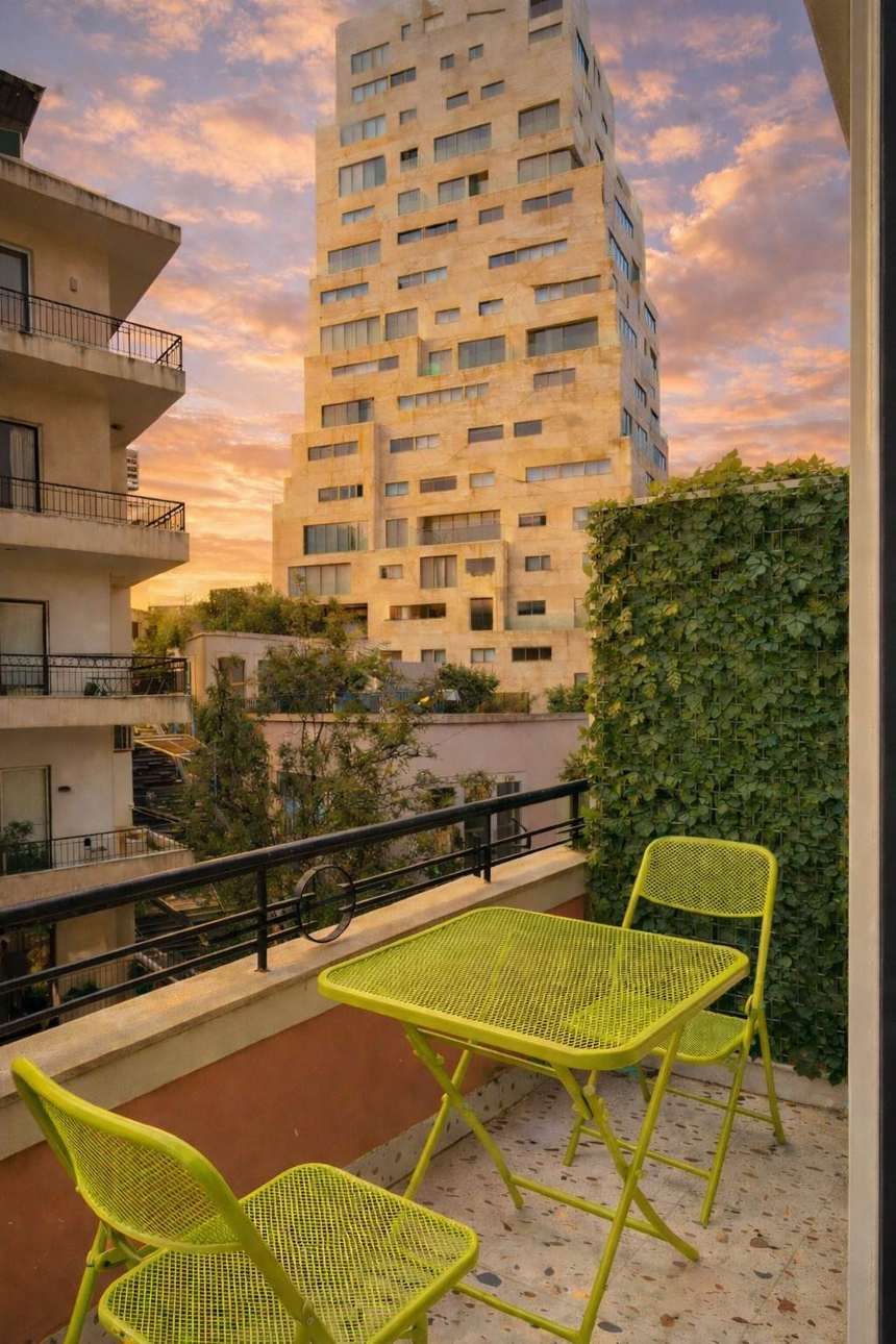 Balcony at sunset